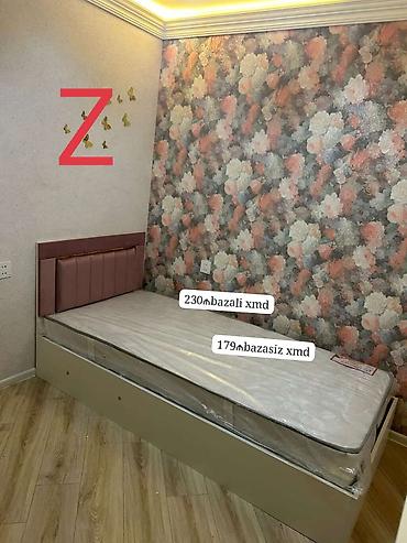yataq tək: Tək nəfərlik yataq dəsti - Ölçü: standart tək nəfərlik (şəkildəki — 1