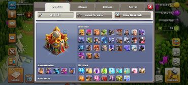 Миски: Clash of Clans hesabı – yüksək səviyyəli inkişaf etmiş kənd -