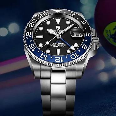 Ručni satovi: PAGANI DESIGN PD-1662 NH34 GMT -BATMAN- Rolex GMT-Master II Potpuno — 8
