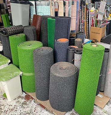 Грязезащитные и придверные коврики: Придверный коврик Новый, Наружный, Прямоугольный, цвет - Зеленый, Синий — 15