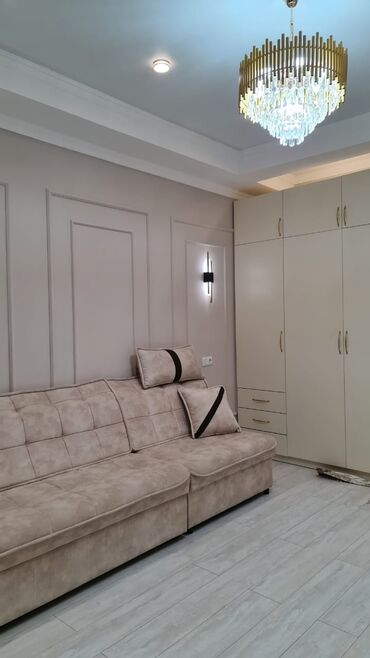 продаю квартиру исанова: 1 бөлмө, 49 кв. м, Элитка, 11 кабат, Евроремонт