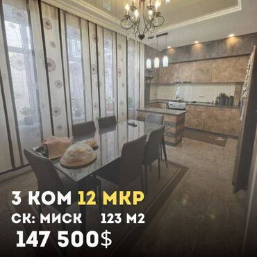 Продажа квартир: 3 комнаты, 123 м², Элитка, 6 этаж, Евроремонт
