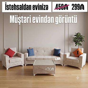 Yeni, Divan, 2 kreslo, Bazalı lalafo.az -da Yeni, Divan, 2 kreslo, Bazalı
