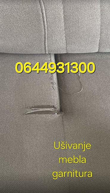 Popravka i prepravka odeće: Usluga: Ušivanje i popravka tapaciranog nameštaja – Beograd Opis: - — 10