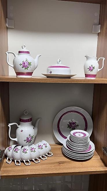 otaq gülləri: Çay dəsti, rəng - Ağ, 6 nəfərlik, Almaniya — 2