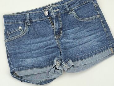 spodenki jeansowe z wysokim stanem stradivarius: Shorts, 16 years, 164, condition - Good