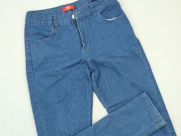 spodnie skórzane czarne: Jeans, 13 years, 158, condition - Good