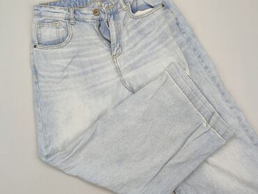 letnia sukienka w paski z koronką: Jeans, Reserved, 13 years, 158, condition - Good