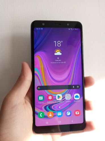sumqayıt soyuducu: Samsung Galaxy A7, rəng - Qara, Barmaq izi
