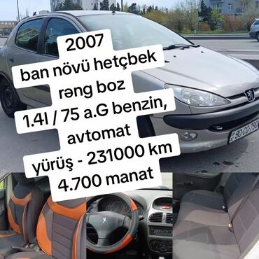 paz avtobus satilir: Peugeot 206: 1.4 l | 2007 il 231000 km Hetçbek