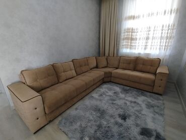 qonag mebeli: Künc divan, İşlənmiş, Açılan, Bazalı, Parça, Çatdırılma yoxdur