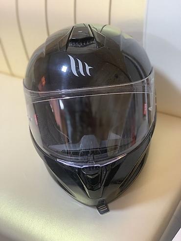 танкист шлем: Мотошлем интеграл MT Helmets (серия Thunder/Similar), черный глянец — 1