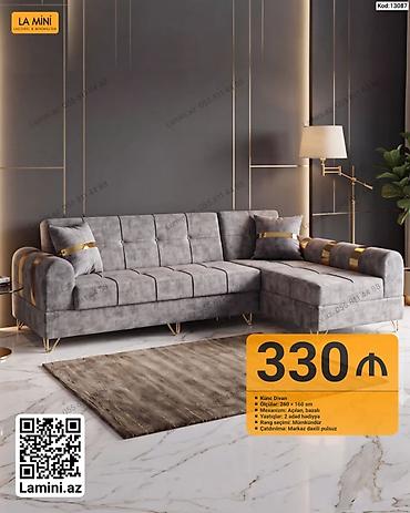 LA MINI “Künc Divan” – Kod: 13087 - Tip: Künc divan - Ölçü: 260 × 160