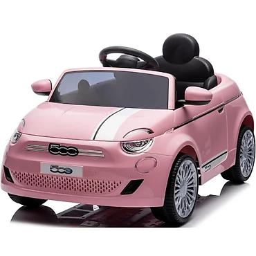 deciji tableti: Fiat 500 licenciran – auto na akumulator, pink (šifra: 237p-90) — 2