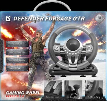 игровой руль: Игровой руль Defender FORSAGE GTR Тип подключения проводной