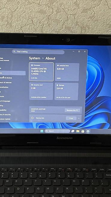 Lenovo: İşlənmiş Lenovo IdeaPad, 15.6 ", Intel Core i5, 256 GB, Ünvandan götürmə, Pulsuz çatdırılma, Ödənişli çatdırılma — 4