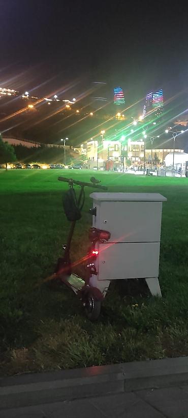 elektrikli scooter en ucuz: Elektrik skuter – oturacaqlı, ön far və arxa STOP işıqları ilə — 3
