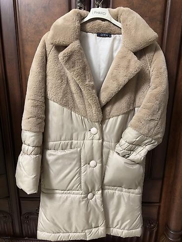 qış koftaları: Qadın qış palto/jaket – iki materiallı dizayn - Brend: ADDA (etiket — 1