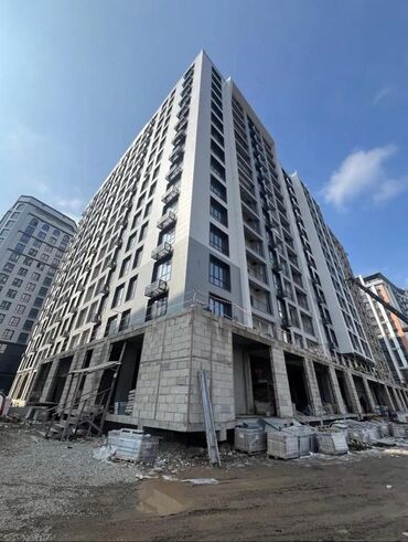 квартиры в рассрочку ош: 2 комнаты, 72 м², Элитка, 14 этаж, ПСО (под самоотделку)