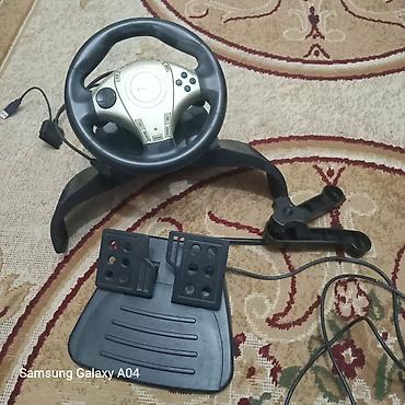 joystick for pc: Genius sükan və pedallar dəsti – oyun konsolu və PC üçün yarış — 3