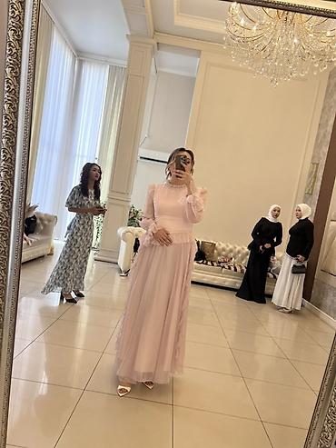 зарина: Платье праздничное, длинное, нежно‑розового цвета - Силуэт — 1