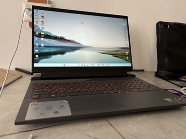 Ноутбуки и нетбуки: Ноутбук, Dell, 16 ГБ ОЗУ, AMD Ryzen 7, 15.6 ", Б/у, Игровой, память SSD