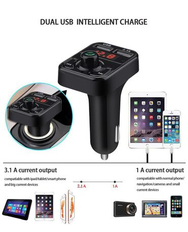 Auto oprema: V2 - Handsfree FM Bluetooth Auto Car Kit USB punjač MP3 Bežični — 10