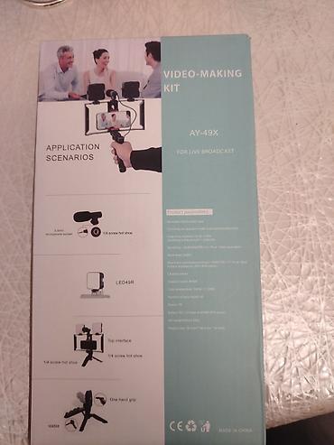 hot 40: Video-Making Kit AY-49X – canlı yayım və mobil çəkiliş üçün tam set — 2