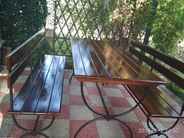 столы уличные: Комплект садовой мебели, Стол, Дерево