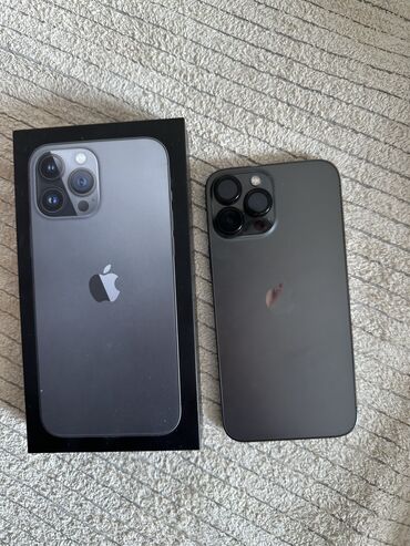 стекло лист: IPhone 13 Pro Max, Колдонулган, 256 ГБ, Space Gray, Заряддоочу түзүлүш, Коргоочу айнек, Каптама, 87 %