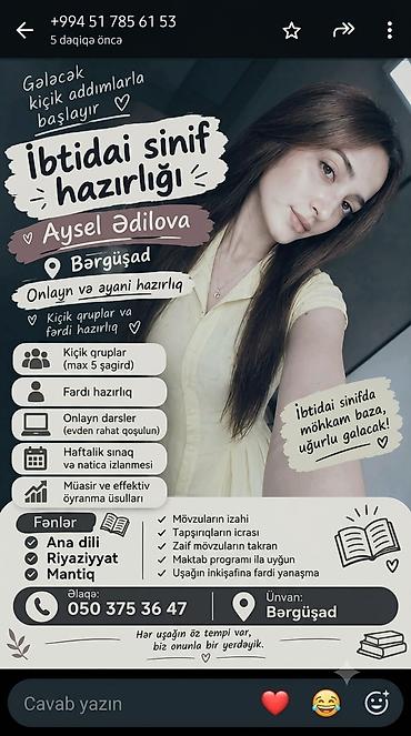 kreditlə təmir işləri: Məktəbəqədər və ibtidai sinif hazırlığı, Azərbaycan dili, Onlayn — 1