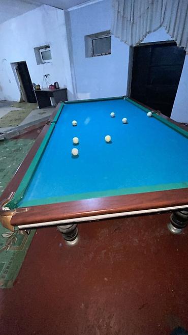 Бильярдные столы: Бильярдный стол ⭕️Продается срочно❗️❗️❗️ •Мраморный •10футов - — 5