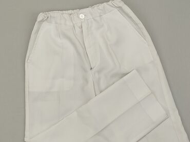 spodnie z bialymi szwami: Spodnie materiałowe, 10 lat, 140, stan - Bardzo dobry