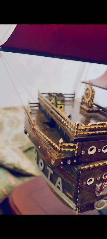 Модели кораблей: Декоративная модель парусника с алыми парусами - Большой настольный — 8