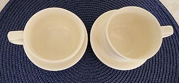 Наборы посуды: Продаются чашки с блюдцем, подойдут для кейтеринга. При покупке — 2