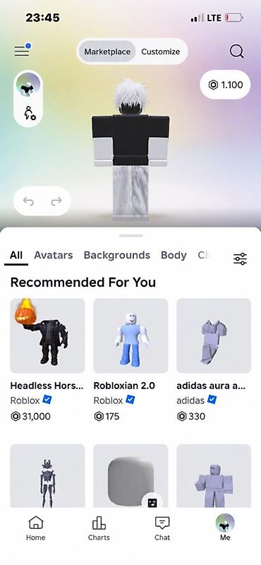 Набор цифровых аватаров и кастомизаций для Roblox (скриншоты