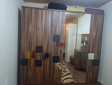 taxt kravati: Mebel dəsti – qonaq və yataq otağı üçün - Geniş şkaf: təbii ağac — 5