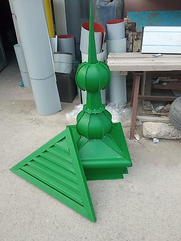 Digər dam örtükləri: Məhsul: Dekorativ dam fiquru (güllə/şpilyo) və qübbə başlığı Təsvir — 8