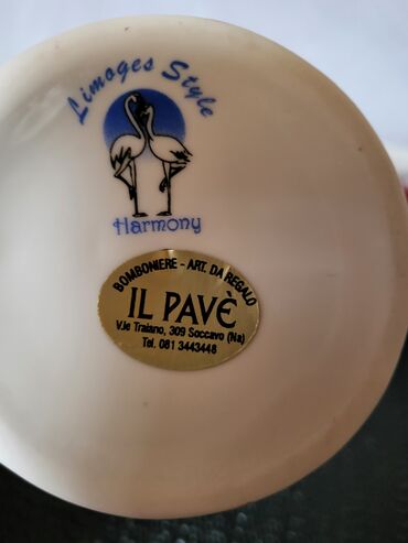 Ostalo posuđe: Korpa nova,vintaz,bombonijera Limonz stil Harmony. Porcelanska — 17