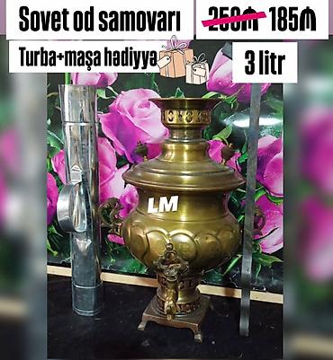 Sovet od samovarı – 3 litr həcm. - Mis/bronz korpus, klassik qabarıq lalafo.az -da Sovet od samovarı – 3 litr həcm. - Mis/bronz korpus, klassik qabarıq