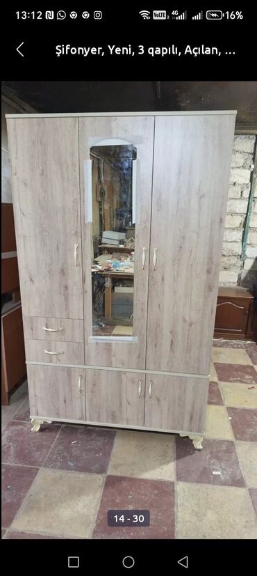 Dolablar: Yeni, 3 qapılı Düz dolab, Dolab-asılqan -da lalafo.az — 12 Dolablar: Yeni, 3 qapılı Düz dolab, Dolab-asılqan — 12