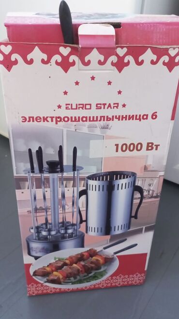 Пароварки: Вертикальная шашлычница, 6 шампуров, С термостатом, Новый