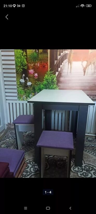 Masa və oturacaq dəstləri: Mətbəx üçün, Yeni, Açılmayan, Dördbucaq masa, 4 stul -da lalafo.az — 10 Masa və oturacaq dəstləri: Mətbəx üçün, Yeni, Açılmayan, Dördbucaq masa, 4 stul — 10