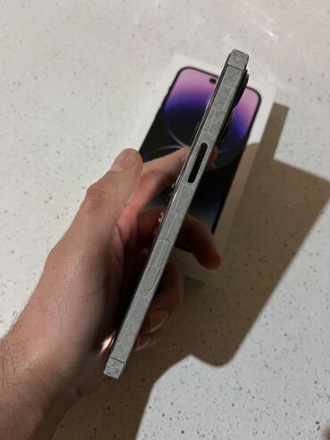 Apple iPhone: IPhone 14 Pro Max, 256 GB, Deep Purple, Zəmanət, Simsiz şarj, Face ID