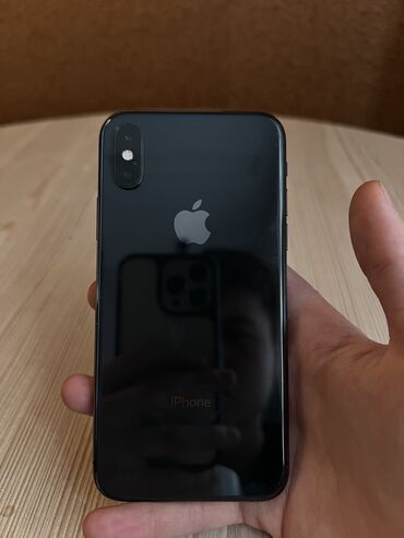 Apple iPhone: IPhone Xs, Б/у, 64 ГБ, Jet Black, Защитное стекло, Чехол, 100 %