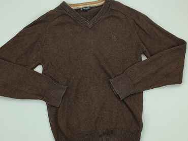 srebrny sweterek dla dziewczynki: Sweterek, H&M, 11 lat, 140-146 cm, stan - Dobry