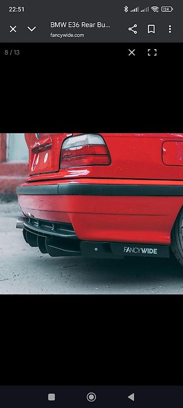 avtomobil qızdırıcı: BMW E36 üçün arxa bamper altı diffuzor (FancyWide) - Model uyğunluğu — 1