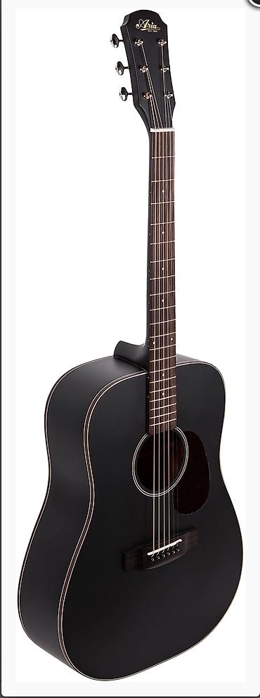 finger: Акустическая гитара Aria-111 MTBК (дредноут) - Верхняя дека: массив — 2