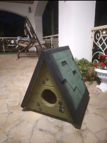 Yuvalar: Məhsul: Açıq havada istifadə üçün taxta pişik evi Təsvir: - Küçə və — 23