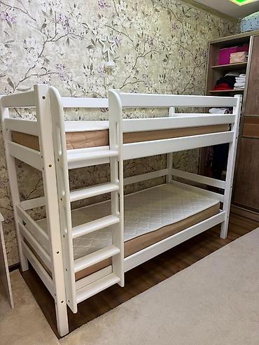 bunk bed: Двухъярусная кровать для детей/подростков. - Материал: массив дерева — 2
